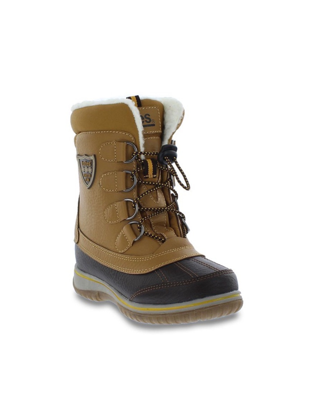 totes Kids Brown and Dark Brown Insulated Winter Boot